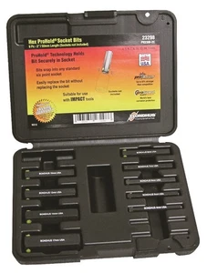 23298 ProHold Socket Hex Bits Set, 2", 9 Piece - Picture 1 of 5