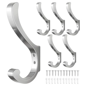 Chrom Kleiderhaken Wandhalterung - Wandhaken zum Aufhängen Schwerlast (30 Pfund), groß... - Bild 1 von 7