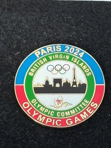 Nice Paris 2024 Summer Olympic Games - British Virgin Islands NOC Pin - Picture 1 of 2