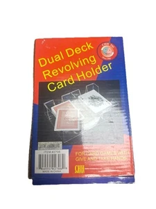 CHH Dual Deck drehbarer Kartenhalter klar Kunststoff Spieltablett Canasta neu Siegel - Bild 1 von 1