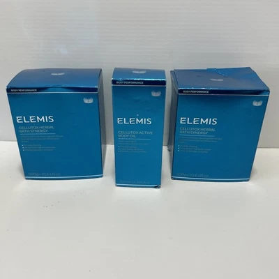 ELEMIS Cellutox Herbal Bath Synergy 2 cajas 20 sobres y aceite corporal Cellutox Foto 1 de 4