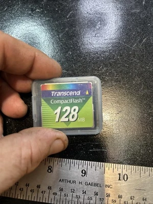 1 Transcend CompactFlash 128mb 80X CF Memory Card for Camera with case - Image 1 of 2