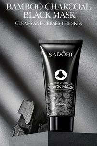 SADOER Bamboo Charcoal Black Face Nose Mask 60G Remove Blackhead - Picture 1 of 7