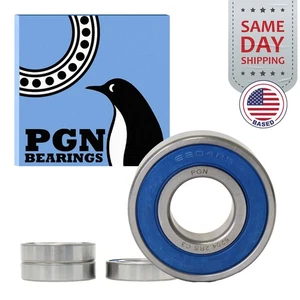 (4) 6204-2RS Premium Rubber Seal Ball Bearing C3 EMQ, 20x47x14, 6204 2RS 6204rs - Picture 1 of 11