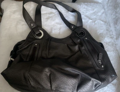 BOLSO BANDOLERA ROSETTI CUERO NEGRO 4 BOLSILLOS CON CREMALLERA Foto 1 de 4