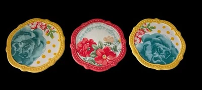 Juego de 3 posavasos florales de gres Pioneer Woman Foto 1 de 4
