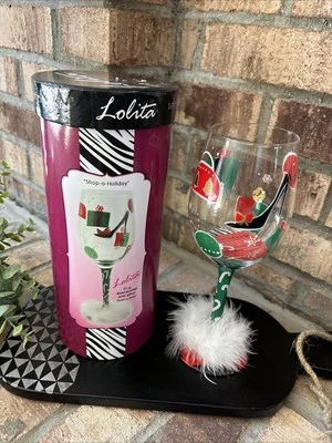 Lolita Shop A Holiday Wine Glass New - Image 1 of 4
