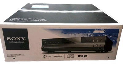 Sony CDP‑CE500 5-Disc CD Changer, factory sealed, never opened.  RARE - Image 1 of 4
