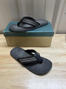 Clarks Men's Flip Flops Sandals Size 11 Black/Green New Stock No: 30253 - Picture 1 of 7