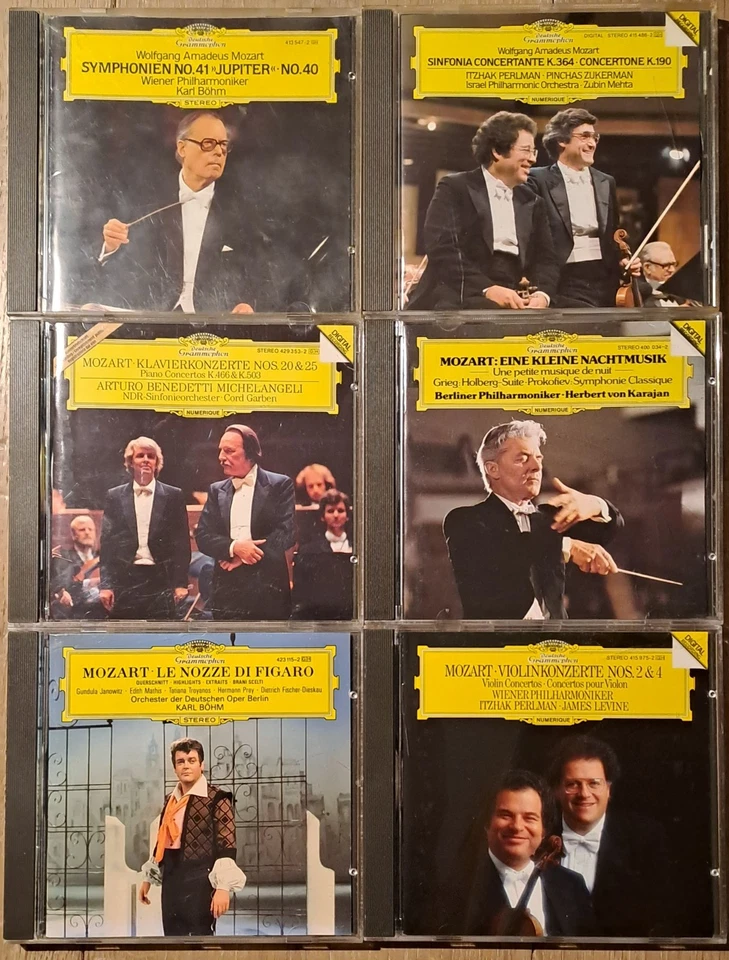 Mozart-Paket (Deutsche Grammophon - 6 CDs): Karajan/ Böhm/ Wiener Philharmoniker - Bild 1 von 2