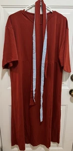 Nuevo Vestido para Mujer Lucas and Grace Rojo Quemado S/S Medio Pantorrilla Cinturón Grande - Imagen 1 de 2