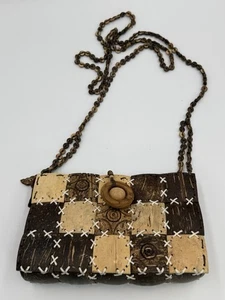 Coconut Shell Stitched Purse - Picture 1 of 12