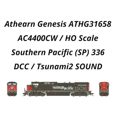Athearn Genesis ATHG31658 AC4400CW w/DCC/SOUND Southern Pacific SP #366 HO Scale - Image 1 of 4