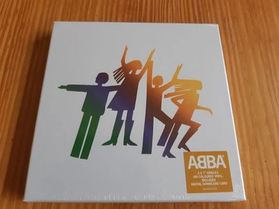 ABBA - THE ALBUM - 3 x 7" COLOURED VINYL SINGLES -BOX SET LOW NO. 97 / 3400 -NEW - Image 1 of 4