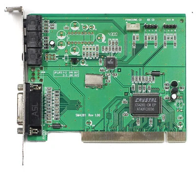 PCI sound card - Crystal CS4281-CM - TESTED - Image 1 of 2