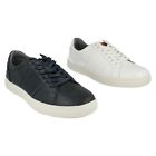 Men's Thomas Blunt White or Navy Lace Up Trainers UK Sizes 7-12 : A2192