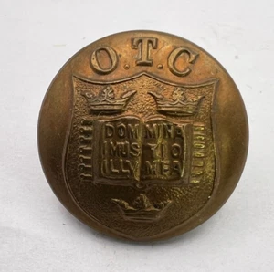 WW2 Oxford University Officers Training Corps Brass Button 24 mm Hobson & Son - Picture 1 of 3