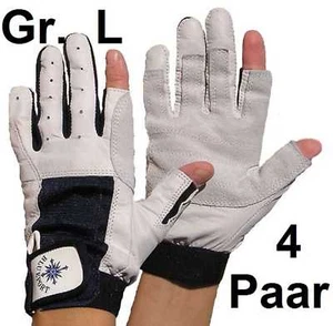 4x Roadiehandschuhe Gr. L / 9 Leder Arbeitshandschuhe Roadie Gloves Handschuhe - Picture 1 of 11