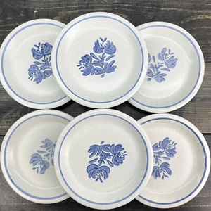 Vtg Pfaltzgraff Yorktowne Salad Bread And Butter Plate Stoneware Set of 6 Plates - Picture 1 of 8