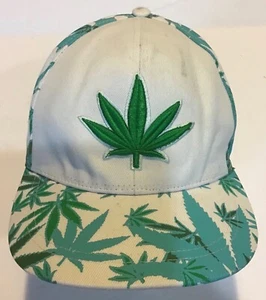 Sombrero con cierre a presión de marihuana Sombreros Canibus Estampado de hierba Hip Hop Moda Gorra para olla - Imagen 1 de 4
