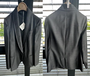 BRUNELLO CUCINELLI CUERO EMBELLECIDO Chaqueta Blazer Traje Chaqueta Abrigo Sakko Nuevo M - Imagen 1 de 20