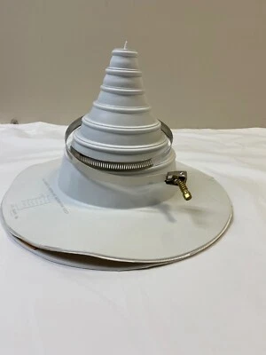 1" - 6" White Universal Taped Pipe Boot Peel and Stick PS - Image 1 of 2