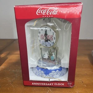 Coca Cola Anniversary Polar Bear Clock Used Open Box See Pics - Picture 1 of 10