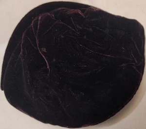 Carolyn Barton Violet Velvet occasion clutch gold snap closure - Picture 1 of 3