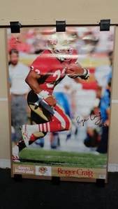 ROGER CRAIG San Francisco 49ers Vintage 1990s NFL Football Poster 35'' x 23'' - Picture 1 of 5