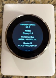 Google Nest 3rd Gen Smart Learning Thermostat - Stainless Steel - Picture 1 of 9