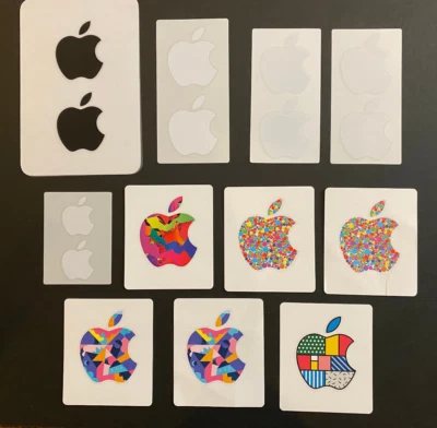 Lot of Genuine Apple Logo Stickers Decals - Image 1 of 4
