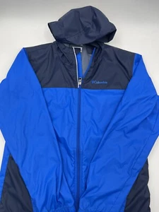 COLUMBIA~ZIP UP BOYS YOUTH LIGHT WEIGHT WINDBREAKER JACKET SIZE XL 18/20 BLUE - Picture 1 of 7