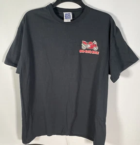 Old Guys Rule Motorcycle T Shirt Size XL Cotton Black Biker - Picture 1 of 7