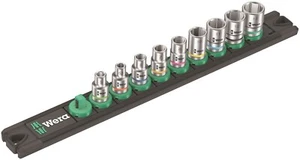 Wera A 4 Zyklop Magnetic Socket Rail Set 1/4" Drive 9 Pieces Metric 05005400001 - Picture 1 of 5