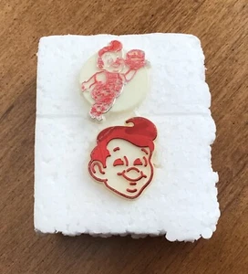 Zwei Big Boy Restaurants Spielzeug Kunststoff Ringe - Bild 1 von 2