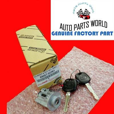 NEW GENUINE OEM TOYOTA TACOMA TUNDRA SEQUOIA IGNITION SWITCH LOCK CYLINDER & KEY - Image 1 of 3