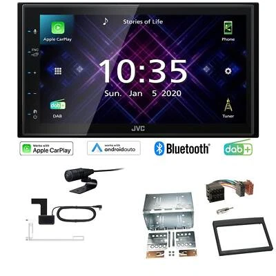 JVC Autoradio Apple CarPlay Android  DAB+ für Porsche Boxster 1996-2004 schwarz - Bild 1 von 4