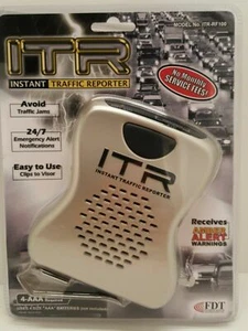 24/7 ITR INSTANT TRAFFIC REPORTER ITR-RF100 Amber Alerts Clip to Visor - Picture 1 of 3