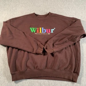Wilbur Soot Sweatshirt Men XL Brown Logo Crewneck Retro Gamer Y2K Verison 1.2 - Picture 1 of 9