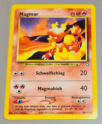 Magmar # 40/111 Uncommon aus Neo Genesis 2001 Pokemon Deutsch Near Mint Vintage - Bild 1 von 3