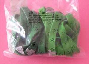 24 Shamrock Cut Out Rubber Bracelets - Party Favors - St. Patrick's Day - Picture 1 of 3