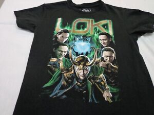 Marvel Studios  LOKI  Black Graphic T-shirt   Size Small