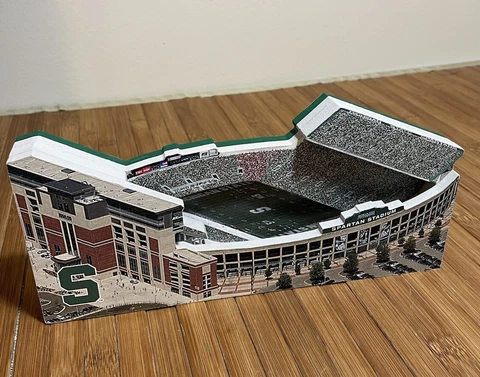 Michigan State Spartans 3D Stadium Model Homefields Plaque 2006 EUC! Rare! Cover