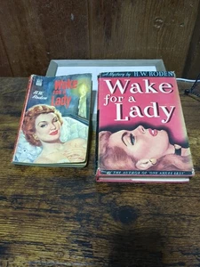 Wake For A Lady Roden Harback DJ  Paperback 1946 First Ed Dell Grossett Dunlap - Imagen 1 de 10