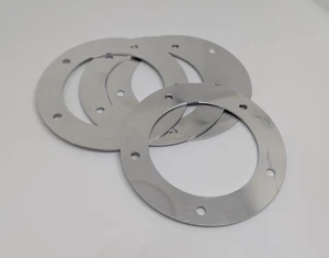 POLISHED ALUMINIUM RINGS FOR OZ RACING FUTURA & CYGNUS WHEEL HUB CAPS- SET OF 4 - Picture 1 of 5