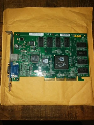 MS-8826 Ver 2.0 GeForce2 64MB Pro AGP Video Card S-Video VGA AV - Image 1 of 2
