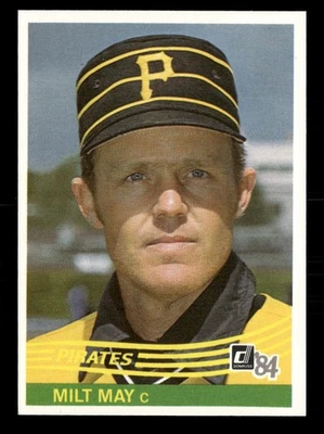 1984 Donruss #386 Milt May Pittsburgh Pirates - Image 1 of 2