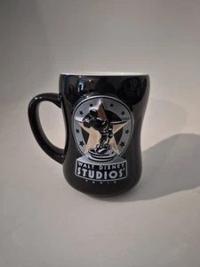 Walt Disney Studios Paris Exclusive LARGE Coffee Mug Mickey Mouse Black Silver - Foto 1 di 3