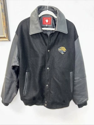 NFL Sportswear Leather Wool Varsity Jacket Mens XL/XG Jacksonville Jags - Image 1 of 4