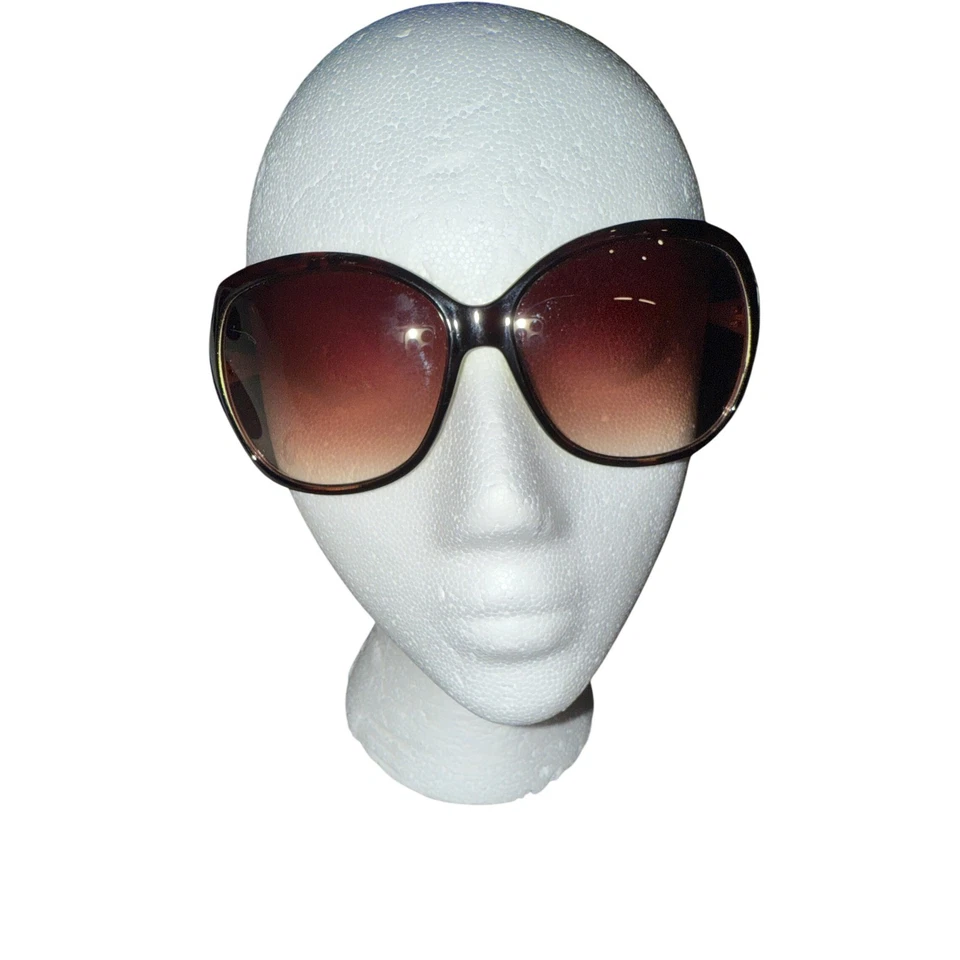 Juicy Couture Oversized Butterfly Sunglasses Black Lime Green Gradient Lenses - Image 1 of 4